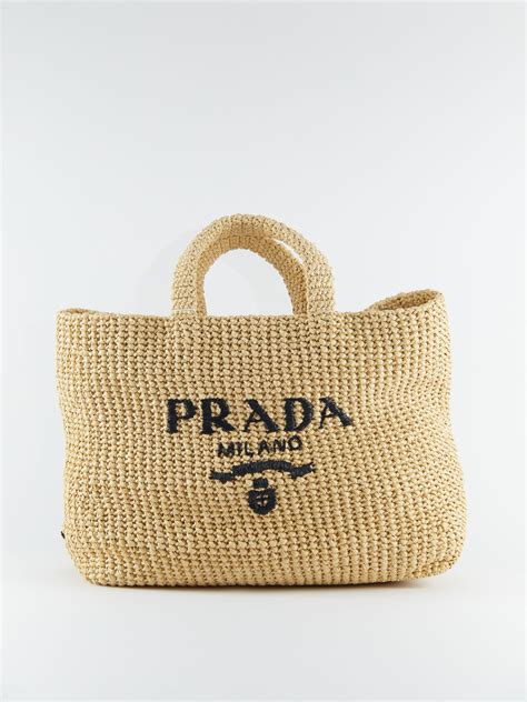 prada raffia tote review|prada large raffia tote.